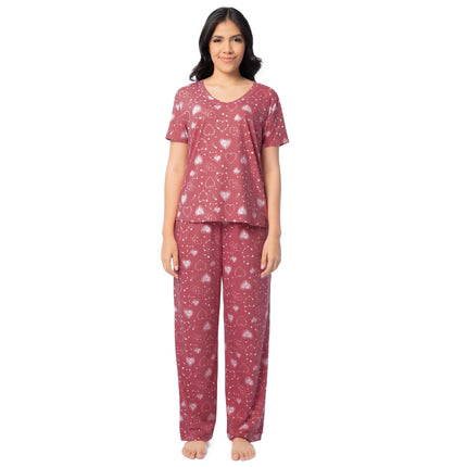 Fruit of the Loom womens Short Sleeve Tee and Pant