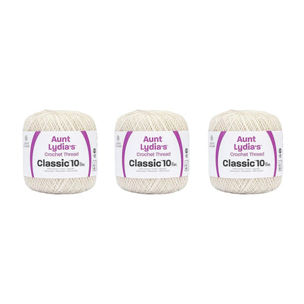 Aunt Lydia Classic Crochet - 3 Pack of 350y/320m -