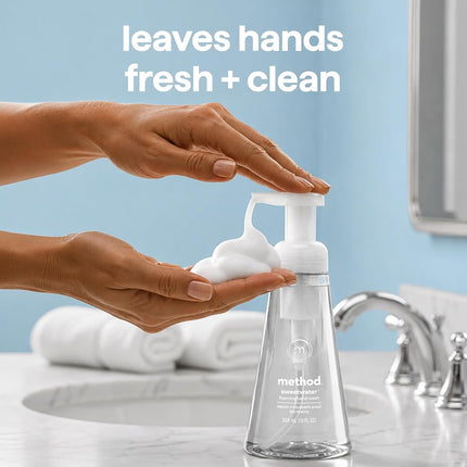 Method Foaming Hand Soap, Sweet Water, 10 Ounce (6 Pack), Hand Wash Dispenser with Pump