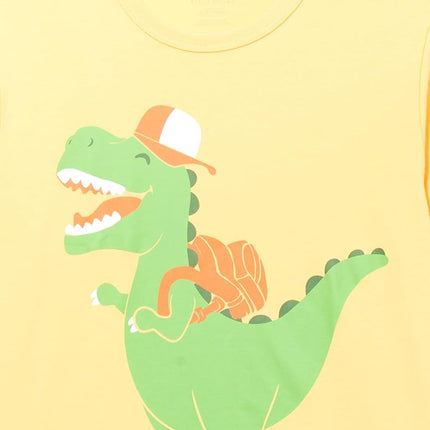 The Children's Place T-shirts graphiques à manches courtes pour garçons School Days, lot de plusieurs, Règlements de la maternelle !/Sac à dos Dino, XX-Large