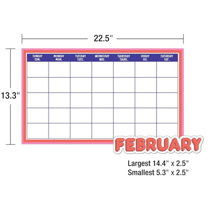 Carson Dellosa We Stick Together 163PC Classroom Calendar Bulletin Board Set, Monthly Calendar with Groovy Classroom Decor Accents, Weather & Days of The Week Chart for Bulletin Board & Wall Decor