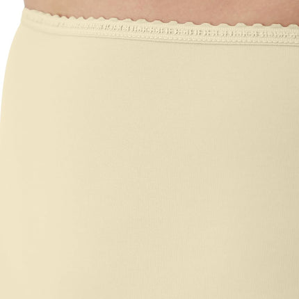Bali Women's Skimp Skamp Underwear, Full Coverage Brief, Panty Lines, 3-Pack, Moonlight/Moonlight/Moonlight, 9