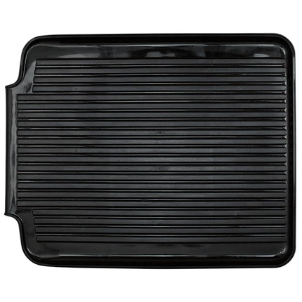Better Houseware Drain Boards for Kitchen Counter 19.6 x 15.6 x 1.5 Black Dish Drainer Mat Shields Countertops from Water Damage