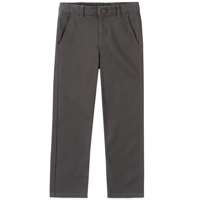 Izod Boys' School Uniform Flat Front Twill Pants, 