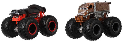 Hot Wheels Monster Trucks Demolition Doubles (Styles May Vary)  Includes 2 Toy Trucks in 1:64 Scale for Head-to-Head Smashing & Crashing, for Play or Display