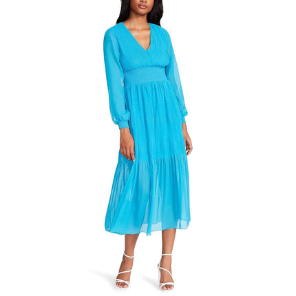 Steve Madden Apparel Vestido Nylah para mujer, Blue Danube, M