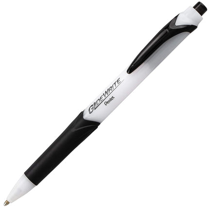 Pentel GlideWrite Ballpoint Pen with TechniFLO Ink, (1.0mm) Medium Line, Asst Ink, 14-Pk (BX910BP14M)