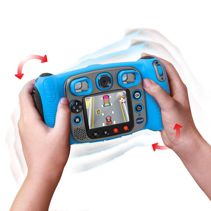 Cámara digital para selfies VTech Kidizoom Duo 5.0 Deluxe con reproductor MP3 y auriculares, azul