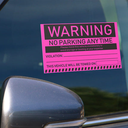 100 MESS Parking Violation Stickers Hard to Remove