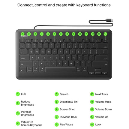Belkin Secure Wired Keyboard - Keyboard