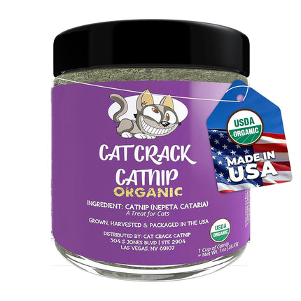 Cat Crack Organic Catnip, Premium Safe Nip Blend, 