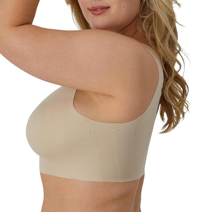 Sujetador inalámbrico sin costuras de cobertura completa Bali Women's Comfort Revolution EasyLite, color nude, S