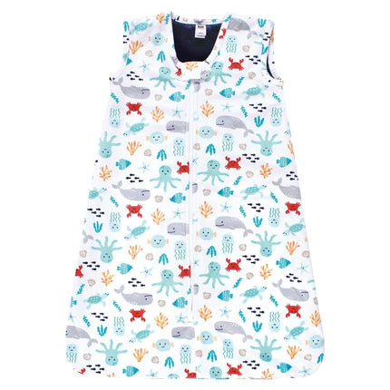 Gigoteuse Bébé Unisexe en Peluche Fausse Fourrure Hudson Baby, Couverture Portable, Personnages Marins, 6-12 Mois