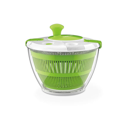 Cuisinart Escurridor de Ensalada Grande Spin Stop - Lave, Seque y Escurra Verduras de Hoja Verde, Frutas y Verduras, 4.7 L, CTG-00-SAS1