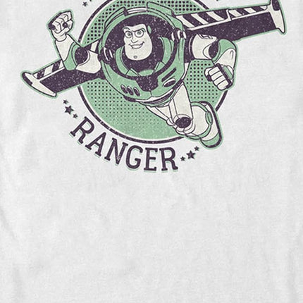 Disney Men's Toy Story Buzz Lightyear Soar Space Ranger Graphic T-Shirt, White, Small