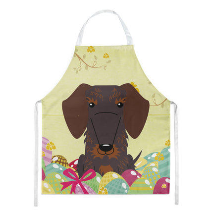 Easter Eggs Wire Haired Dachshund Chocolate Apron 