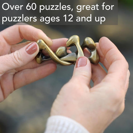 Bepuzzled,U&U Hanayama Metal Brainteaser Puzzle Mensa Rated Level 4, for Ages 12 and Up