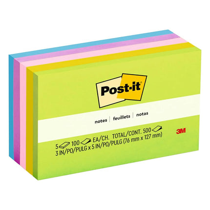 Post-it Pop-up Notes, 3x5 in, 5 Pads, America's #1 Favorite Sticky Notes, Floral Fantasy Collection, Bold Colors, Clean Removal, Recyclable (R330-AN)