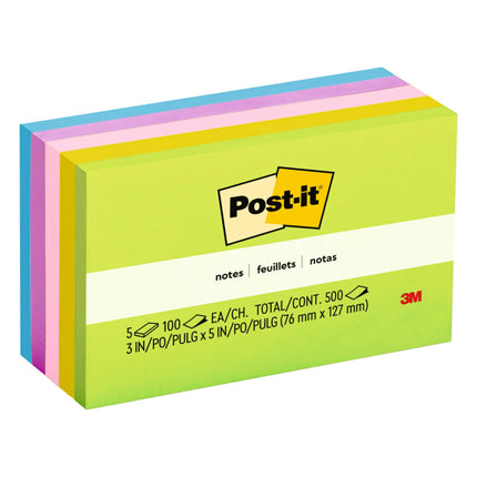 Post-it Pop-up Notes, 3x5 in, 5 Pads, America's #1