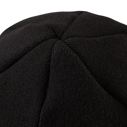 Klein Tools 60388 Heavy Knit Hat with Wide Cuff, Black, One Size Fits Most, Vintage Patch Logo