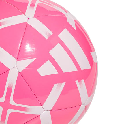 adidas Unisex-Adult Starlancer Club Soocer Ball, Solar Pink/White, 4