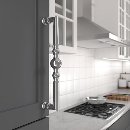 Richelieu Hardware BP8789320140 Firenze Collection 12 5/8-inch (320 mm) Center-to-Center Chrome Traditional Round Cabinet and Drawer Pull Handle for Kitchen, Bathroom, and Furniture