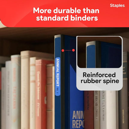 Staples Better 1.5-Inch 3-Ring View Binder, Blue (13400)