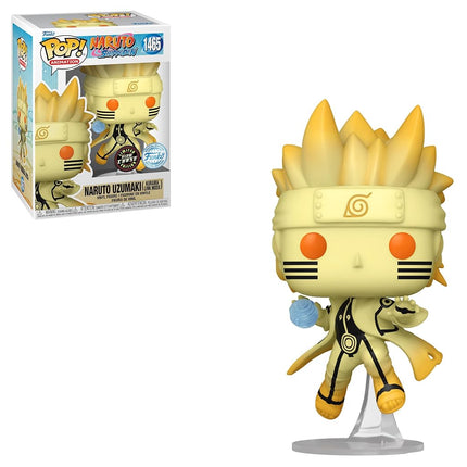 Funko Pop! Animation: Naruto Shippuden - Naruto Uzumaki in Kurama Link Mode with Rasengan Glow Chase Special Edition Multicolor Exclusive Vinyl Figure #1469
