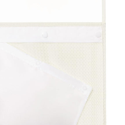 River Dream No Hooks Required Waffle Weave Shower Curtain with Snap in Liner - 71W x 74H,Hotel Grade,Spa Like Bath Curtain,Cream