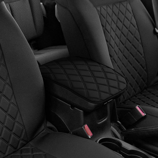 FH Group Neosupreme Black Diamond Pattern Center Console Pad � Water-Resistant Armrest Cover Protector for Cars, SUVs & Trucks