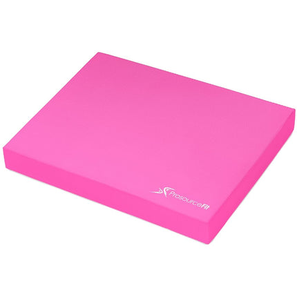 ProsourceFit Exercise Balance Pad – Large Cushioned Non-Slip Foam Mat & Knee Pad for Fitness, Stability Training, Physical Therapy, Yoga 15"x19", Red