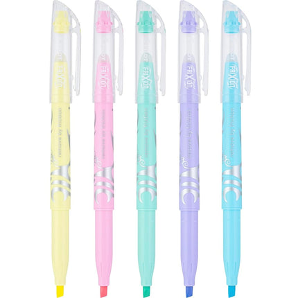 Pilot FriXion Light Pastel Collection Erasable Highlighters Set of 5 Yellow Pink Green Purple Blue; Too Much, or The Wrong Color Highlighted? No Need To Stress with America's #1 Selling Pen Brand
