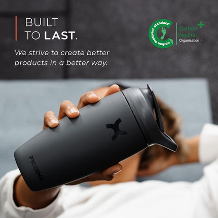 PROMIXX Pursuit Insulated Steel Shaker Bottle 550ml, Midnight Blue