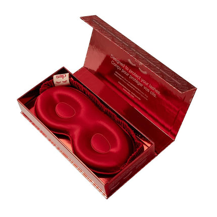 slip Pure Silk Contour Sleep Mask: Protect Your Delicate Lashes with Our Innovative, Lash-Friendly Design. Experience Uninterrupted Beauty Sleep with Slipsilk™ Comfort, 1 Contour Mask, Scarlet