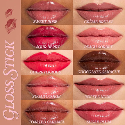 Revolution Pout Lip Gloss Stick Shimmer Peach Sorbet Nude