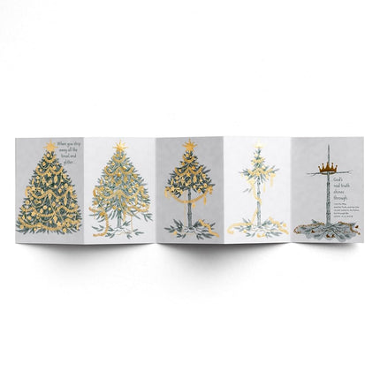 Dayspring Tree to Cross - 18 Premium Christmas Greeting Cards - Special Edition, Multi, 4 3/4" x 6 7/8"