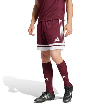 adidas Mens Squadra 25 Shorts, Team Maroon/White, 