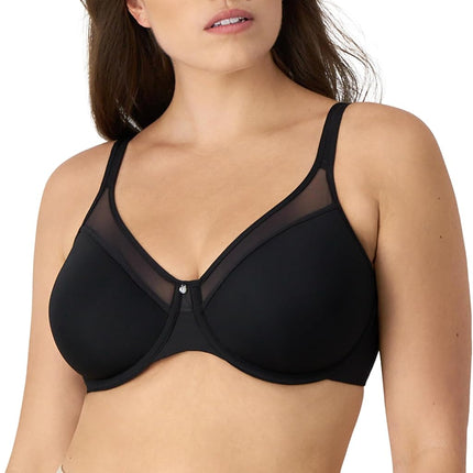 Bali womens3439One Smooth U Ultra Light Illusion Neckline Underwire Bra Bra - Black - 34D
