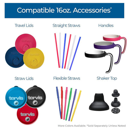 Tapa de viaje Tervis fabricada en EE. UU., vaso térmico de doble pared que mantiene las bebidas frías y calientes, apta para vasos de 473 ml, color verde manglar