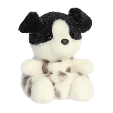 Aurora Palm Pals 4.5" Snorkels Black & White Dog Adorable Plush