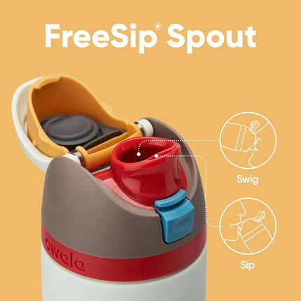 Owala FreeSip Insulated Stainless Steel Water Bottle, 710ml, Boneyard