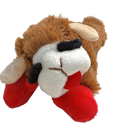 Multipet Brown Lamb Chop | Lamb Chop Dog Toy | Small Lamby Chop Squeaker Toy | Brown | 6" | Officially Licensed