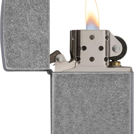 Zippo Adult-Unisex 121FB Classic Antique Silver Plate Lighter