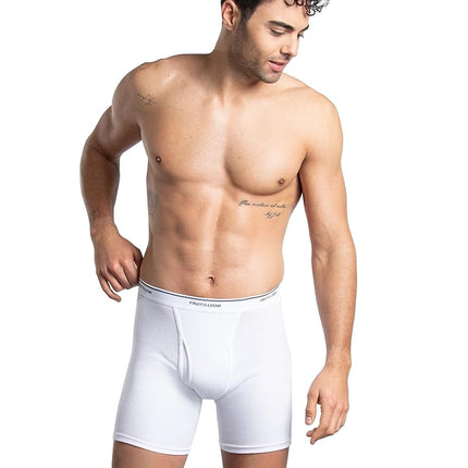 Fruit of the Loom Men's Coolzone Boxer Briefs (Assorted Colors), 7 Pack-White, M (Pack of 7)
