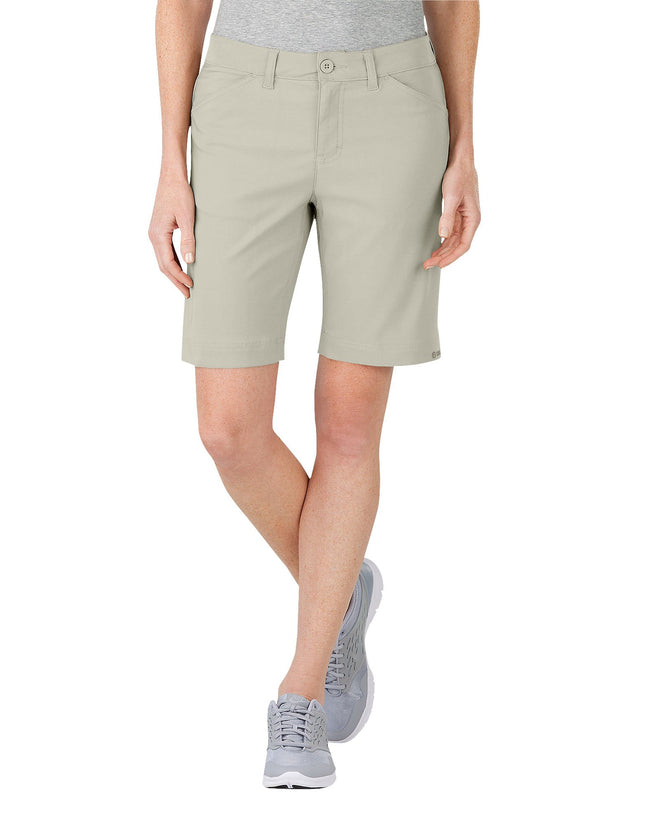 Dickies Women's Stretch Performance Short, Stone, 
