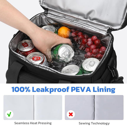 Maelstrom Insulated Lunch Box, 20L Double Deck Cooler Bag for Men Women