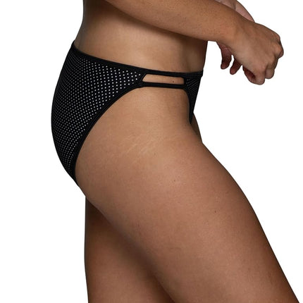 Vanity Fair Women's Illumination String Bikini Panty 18108 Style Underwear, Premiere Dot Print, 8