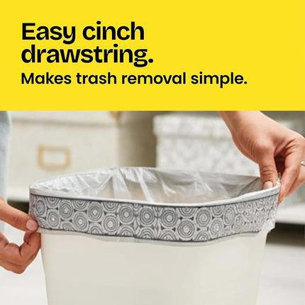 Glad Small Drawstring Trash Bag with Clorox, 4 Gal Lemon Fresh Bleach Scent 80 Ct (Package May Vary)