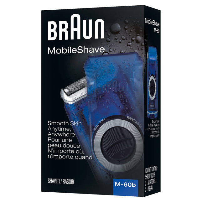 Rasoir de voyage Braun M60B, bleu