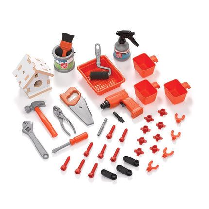 Step2 Big Builders Pro Toy Workbench | Workbench for children incl. 45-piece accessory set | Plastic toys